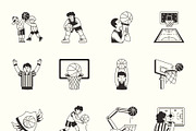 Basketball Illustration, an Outline Icon by Vectors Market (Thumbnail 7 of 8)