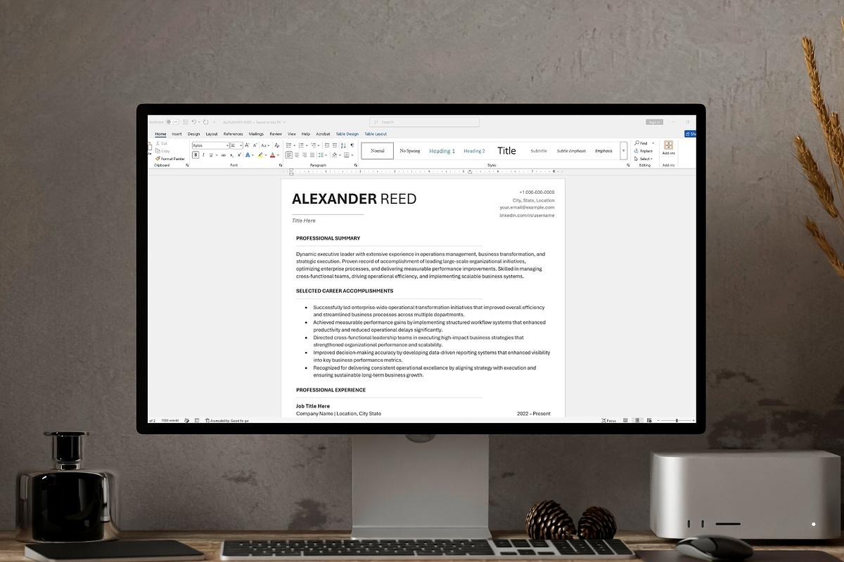 ATS Resume Template / CV Word, a Resume Template by Anjum Ilyas (Photo 7 of 7)