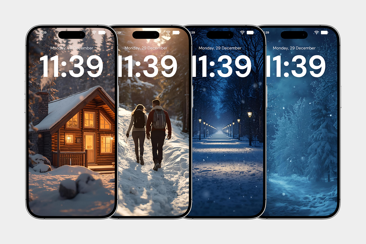 Cozy Background Iphone Winter Wallpa, a Wallpaper Graphic by Snapybiz (Photo 5 of 7)