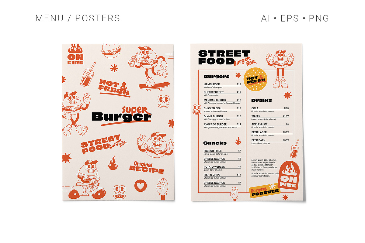 Super Burger Collection, a Background Graphic by Martyshova (Photo 15 of 22)