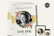 Funeral Program Template I Canva, an Invitation Template by The Social Stuff (Thumbnail 1 of 10)