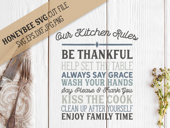 Kitchen Rules svg, an Illustration by JBArt Clipart
