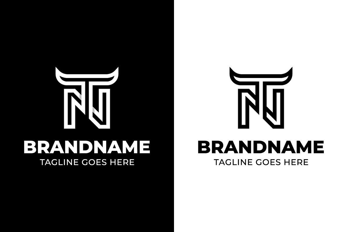 Letters TN or NT Bull Logo, a Branding & Logo Template by Pray Art Design Studio (Photo 2 of 2)