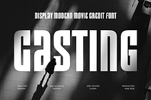 Casting - Modern Movie Credit Font