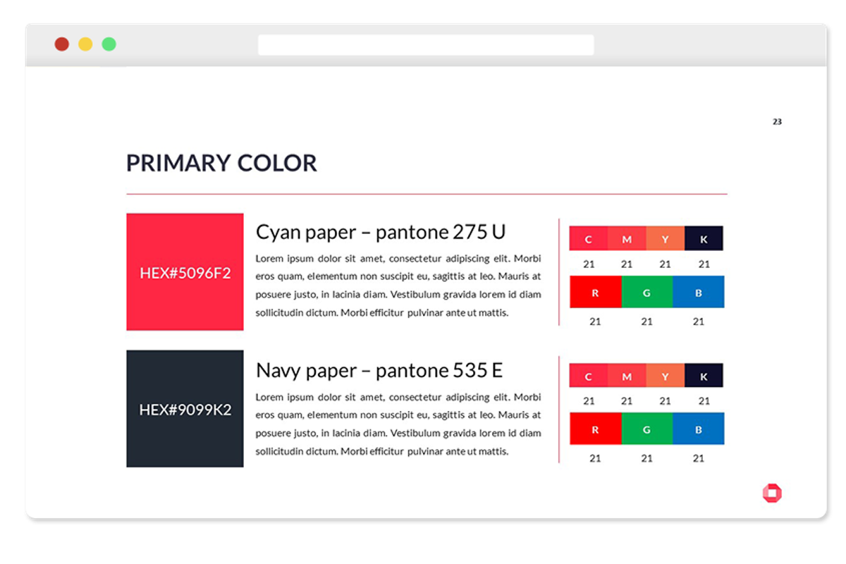 Brand Guide Presentation Template, a Presentation Template by Birka Studio (Photo 4 of 6)