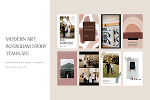 Modern Art Instagram Story Template