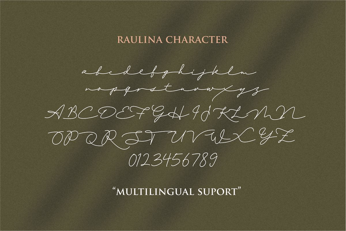 Raulina // Minimal font preview 8