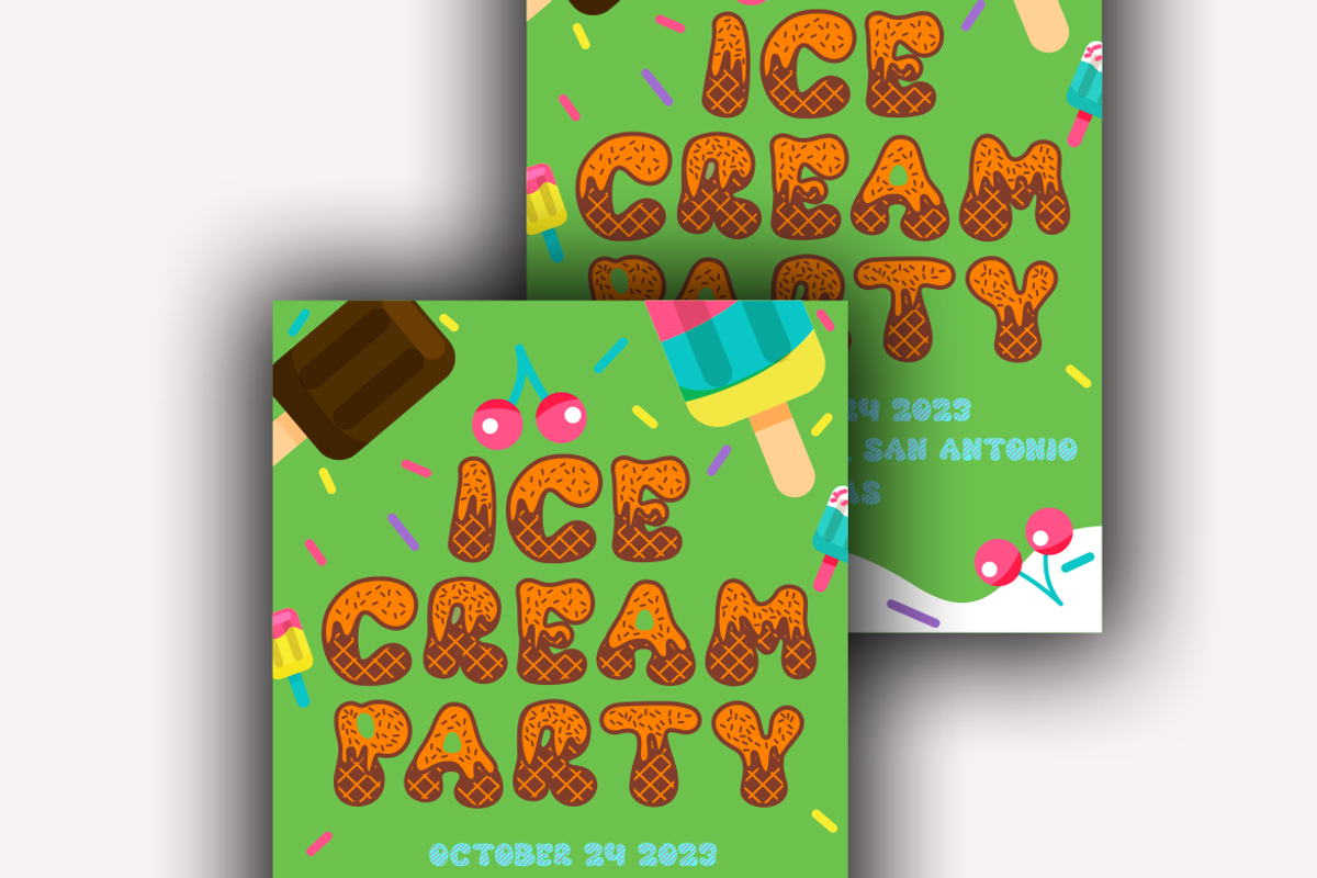 Cold Snowflake - Quirky Ice Cream Fo, a Font by PutraCetol Studio (Photo 2 of 11)