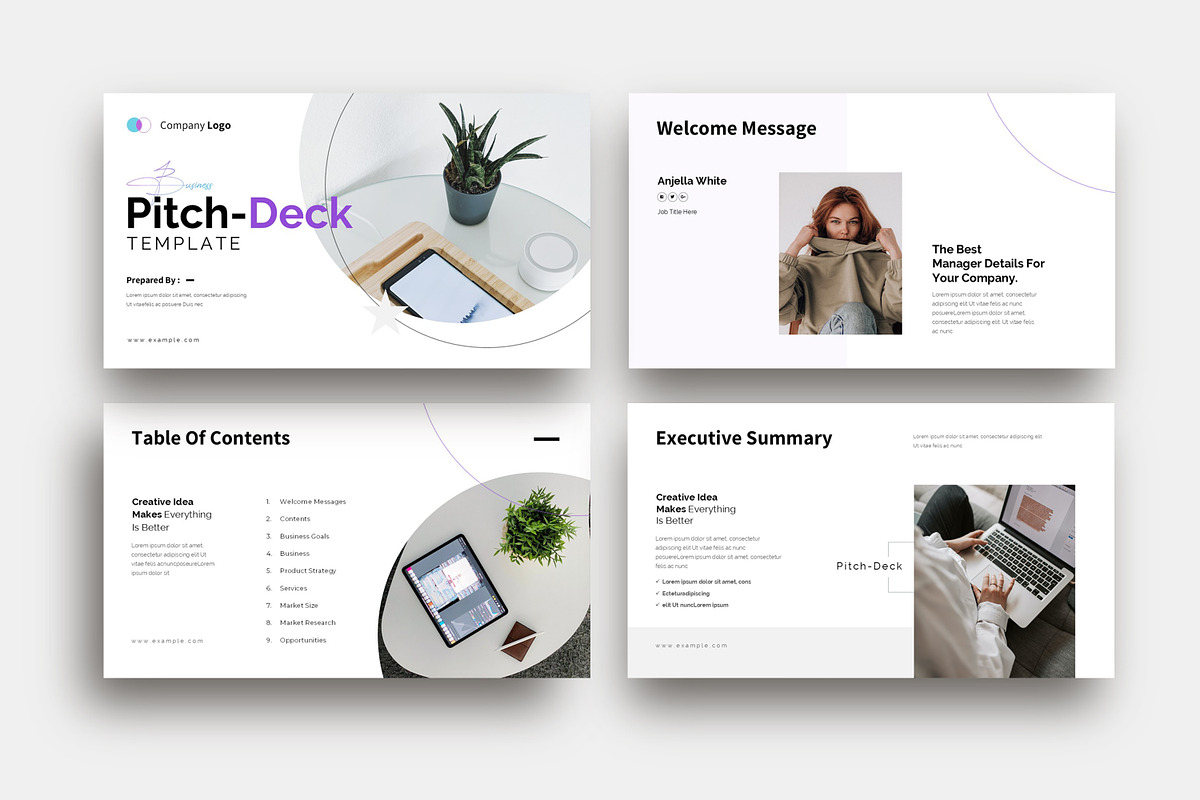 Pitch-deck Presentation Template, a Presentation Template by Studio_Clarity (Photo 2 of 5)