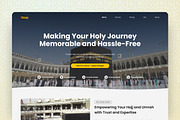Tauhid - Hajj Agency Landing Page, a Landing Page Template by FIBRINOSÄ (Thumbnail 3 of 5)