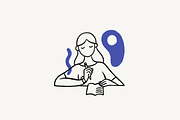 Blue Ideas, an Icon by Hannah Judd (Thumbnail 2 of 3)