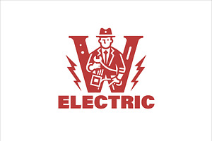 Electric Logo Design Template, a Branding & Logo Template by Vectorium Studio