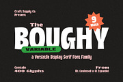 Boughy - Font Family |9 Fonts, a Serif Font by Craft Supply Co. (Thumbnail 1 of 13)