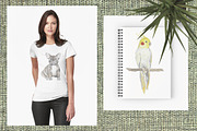 PETS. Watercolor set, an Animal Illustration by digital_essence (Thumbnail 4 of 5)