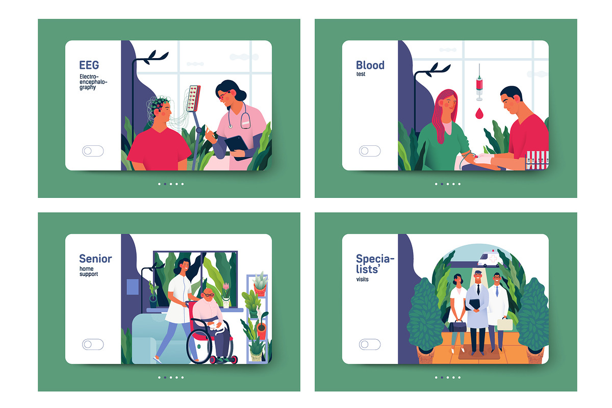 Part 1 Medical website illustrations, a Healthcare Illustration by Grivina's shop (Photo 27 of 37)