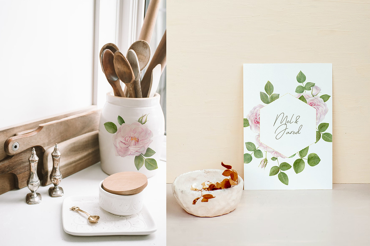 Pink Rose Pattern & Illustration, a Pattern Graphic by NataliArkushArt (Photo 11 of 15)
