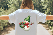 Green Christmas Snowman Clipart PNG, an Illustration by CrexoraLab (Thumbnail 4 of 5)