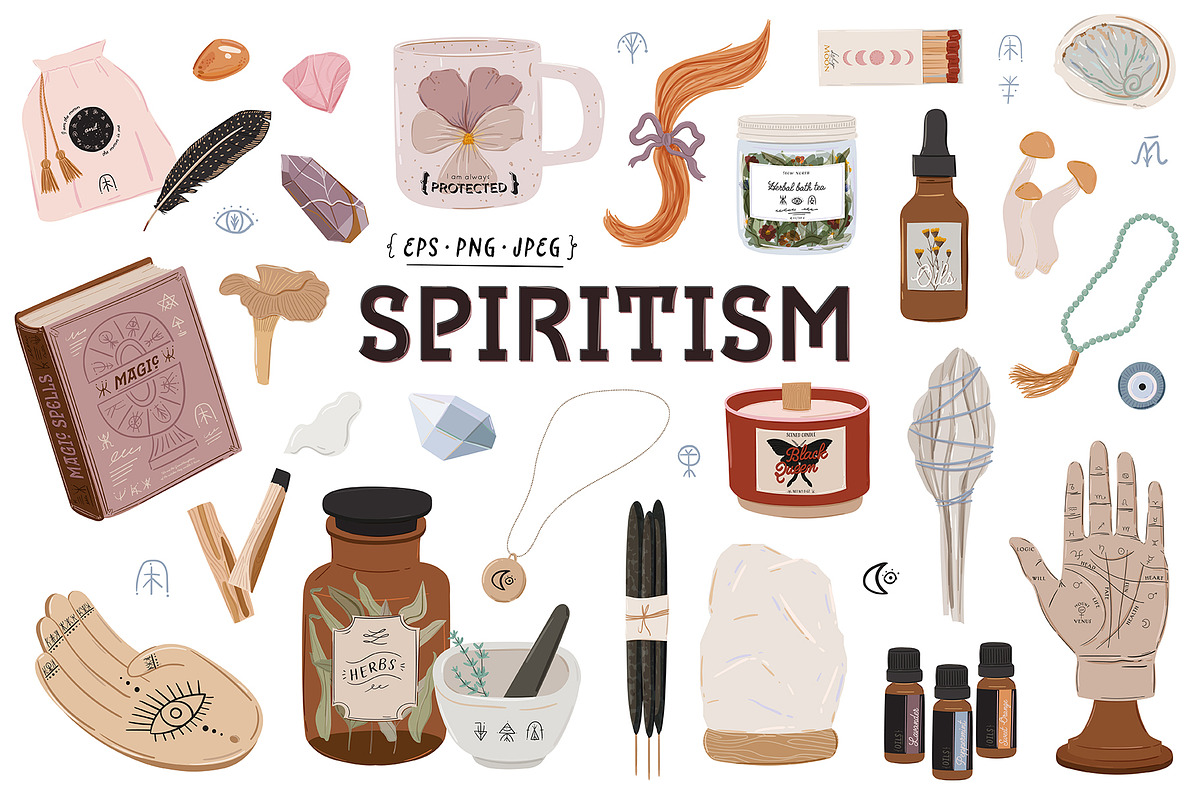 Spiritual Self-Care & Magic Rituals, an Illustration by Ruslana Lubenets (Photo 1 of 14)