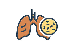 Tb tuberculosis color icon, a Duotone Icon by Creative priyanka