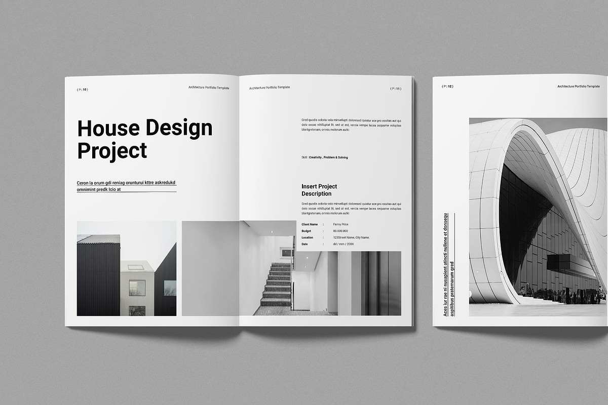 Architecture Portfolio Template, a Brochure Template by Work-Envance (Photo 5 of 10)