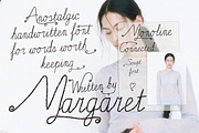 Margaret - Textured Handwritten Font, a Handwritten Font by Lilithcollageart (Thumbnail 1 of 9)