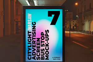 Warsaw Citylight Ad Bus Stop 4