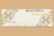Abstract Floral Banner Template, a Marketing Template by sekitarief (Thumbnail 1 of 3)