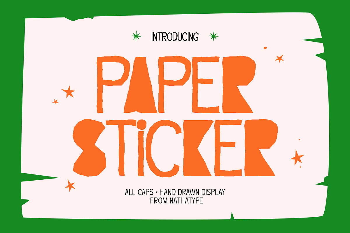 Paper Sticker, a Symbol Font by Nathatype (Photo 1 of 11)