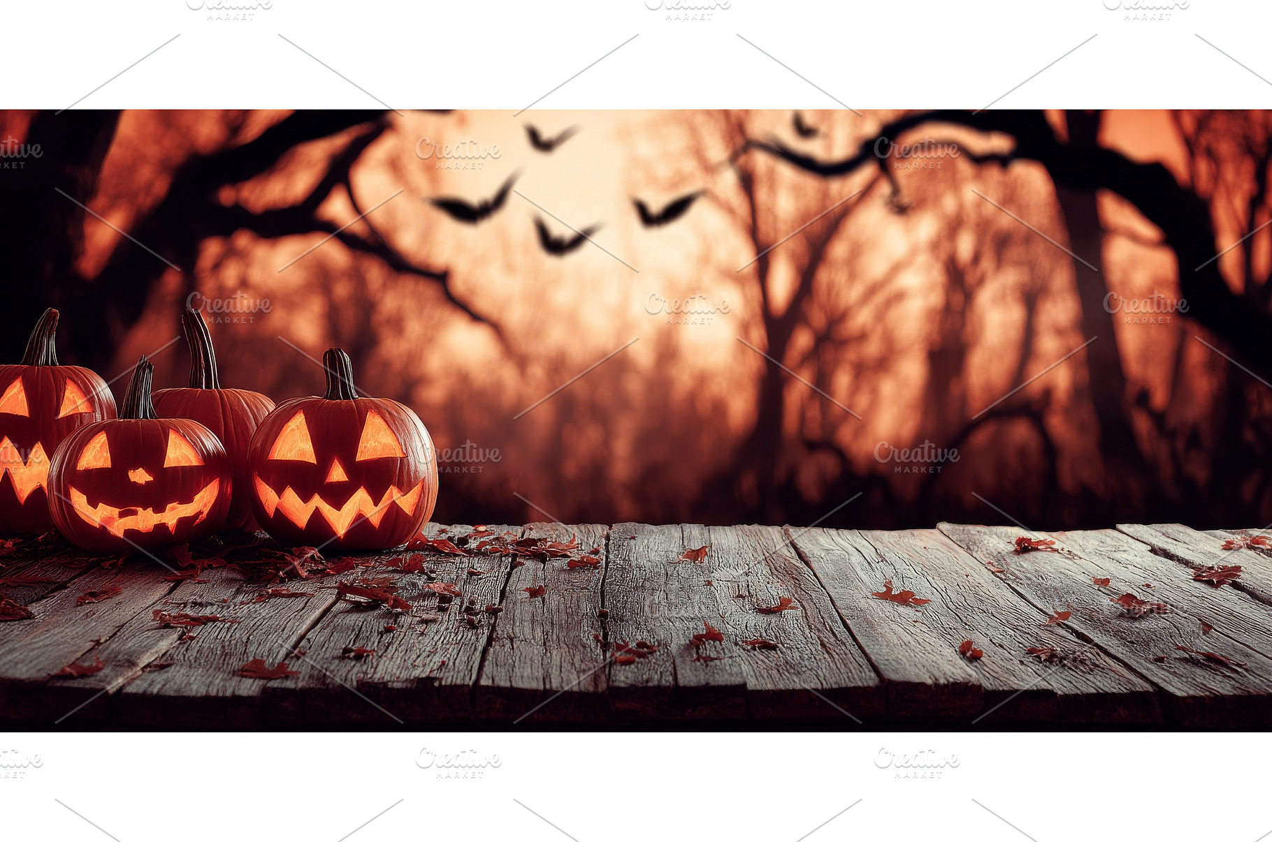 On a terrifying Halloween night, a, a Nature Photo by ZinetroN
