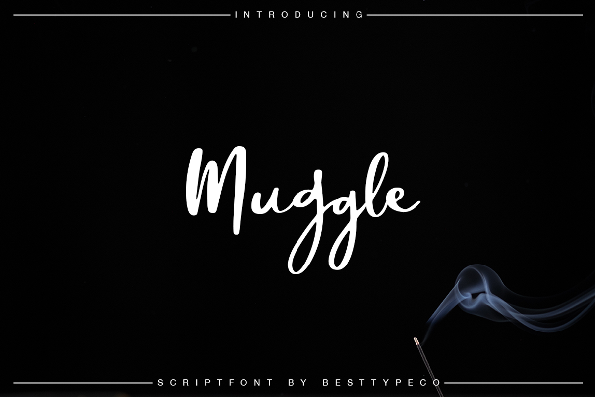 Muggle, a Handwritten Font by Besttypeco (Photo 1 of 9)