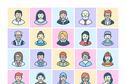 Flat Professional Avatars, a Duotone Icon by Brickclay (Thumbnail 6 of 10)