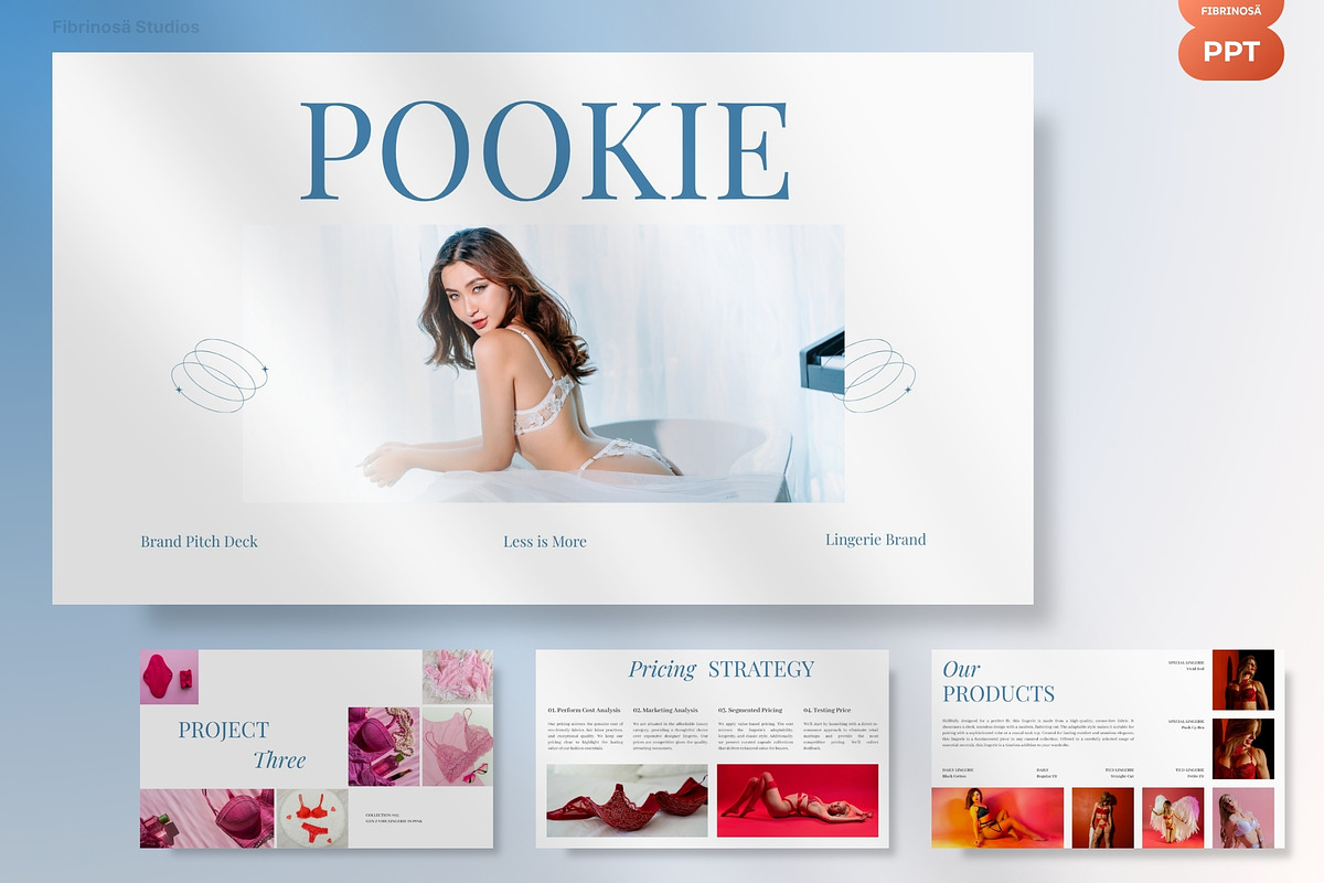 Lingerie Brand Pitch Deck, a Presentation Template by FIBRINOSÄ (Photo 2 of 7)