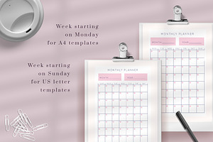 CANVA PLANNERS BUNDLE. 3 In 1