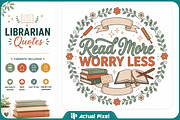Librarian Quotes Bundle, an Object Graphic by Actual Pixel (Thumbnail 17 of 20)
