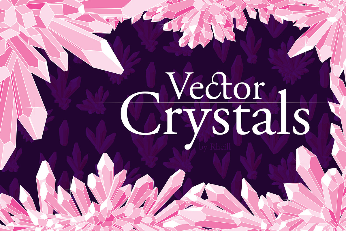 Vector Crystals, an Illustration by Ferntale Art & Design (Photo 1 of 4)