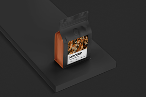 Coffee Bag Mockup Medium Size