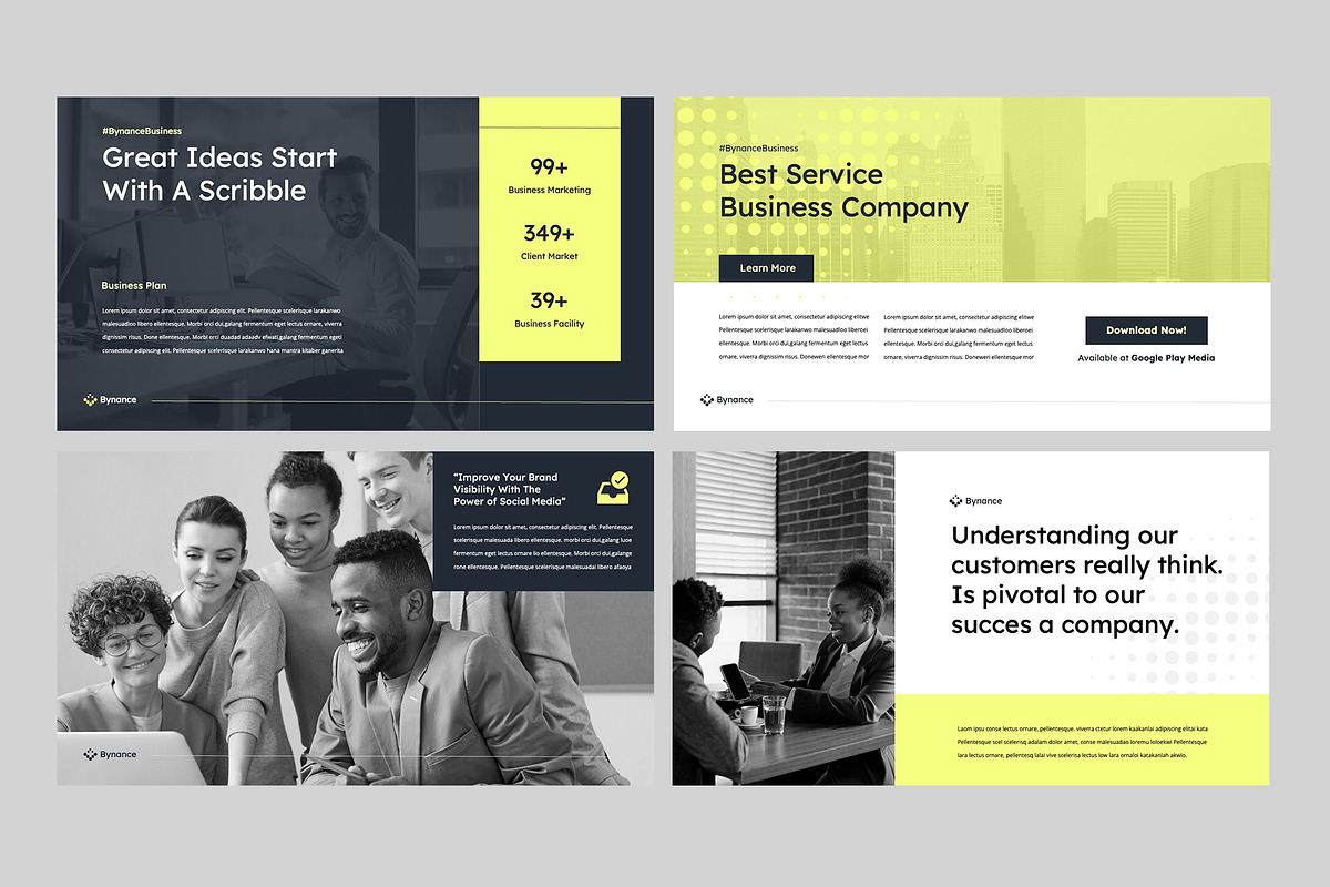 BYNANCE - Powerpoint Template, a Presentation Template by rgbryand (Photo 1 of 7)