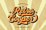 Retro Cooper - Vintage Bold Script, a Script Font by Bale Type (Thumbnail 1 of 9)