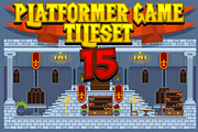 Platformer Game Tile Set 15, an Illustration by pzUH (Thumbnail 1 of 5)