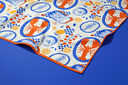 Mediterranean Seafood Pattern, a Pattern Graphic by Dedraw Studio (Thumbnail 2 of 3)
