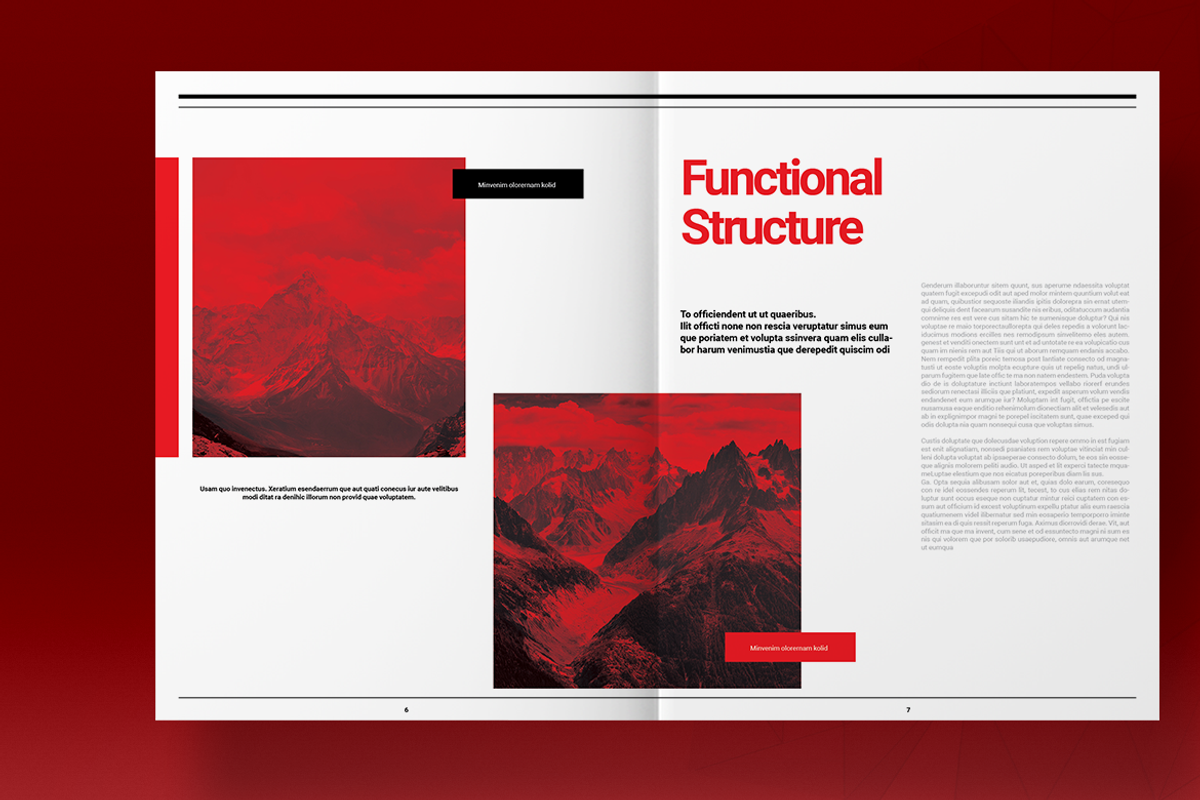 Swiss Style Magazine Template, a Magazine Template by Boris Cupac