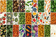 320 Vegetables Seamless Patterns, a Pattern Graphic by mkStudioLab (Thumbnail 8 of 9)