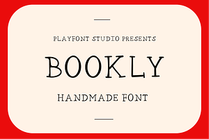Bookly - A Quirky Hand-Drawn Font