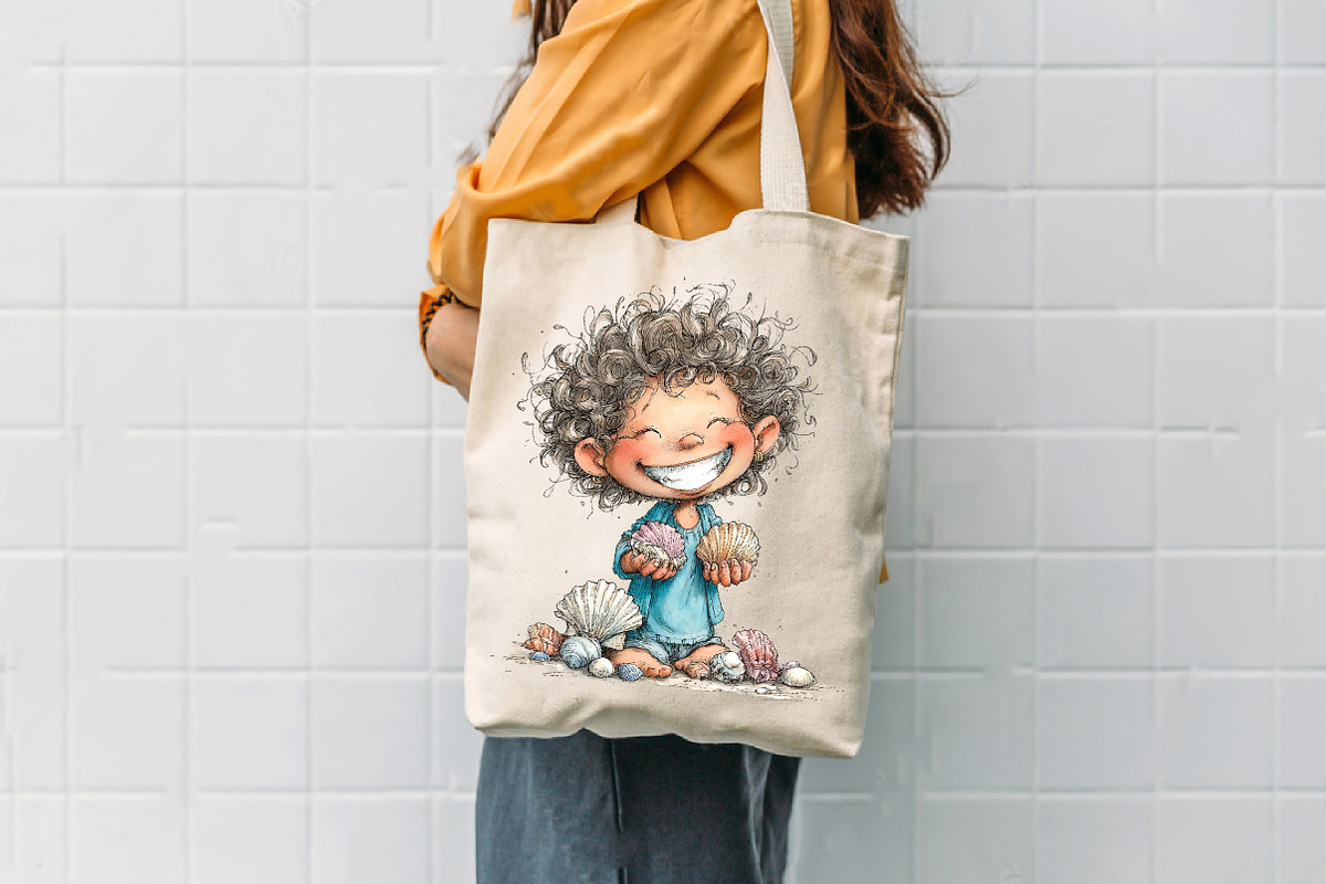 Whimsical Summer Kids Clipart, an Illustration by CreationArt (Photo 5 of 7)