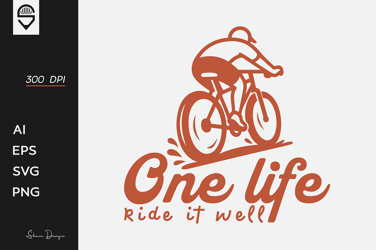 Cyclist Vector T-shirt Design, a Graphic by shaondesigns (Photo 1 of 5)