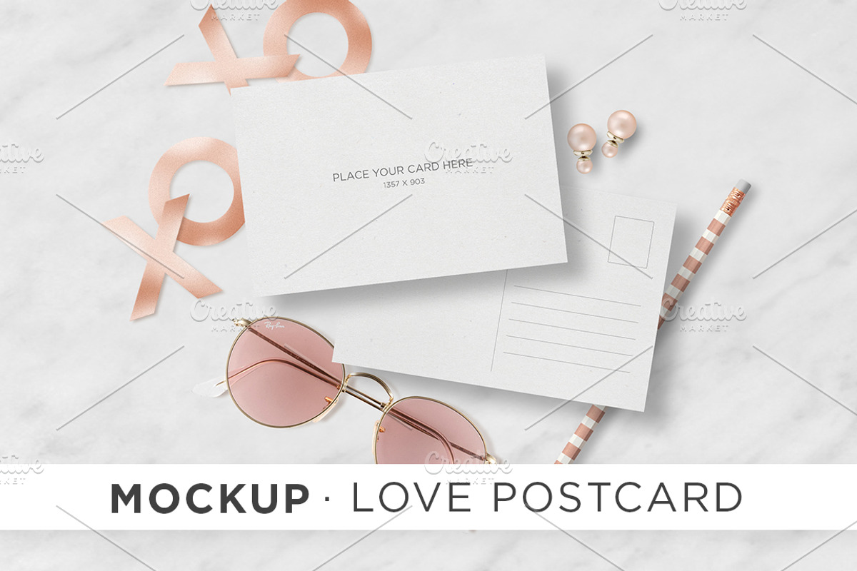 Mockup - Love Postcard, a Print Template by tomodachi studio (Photo 1 of 4)