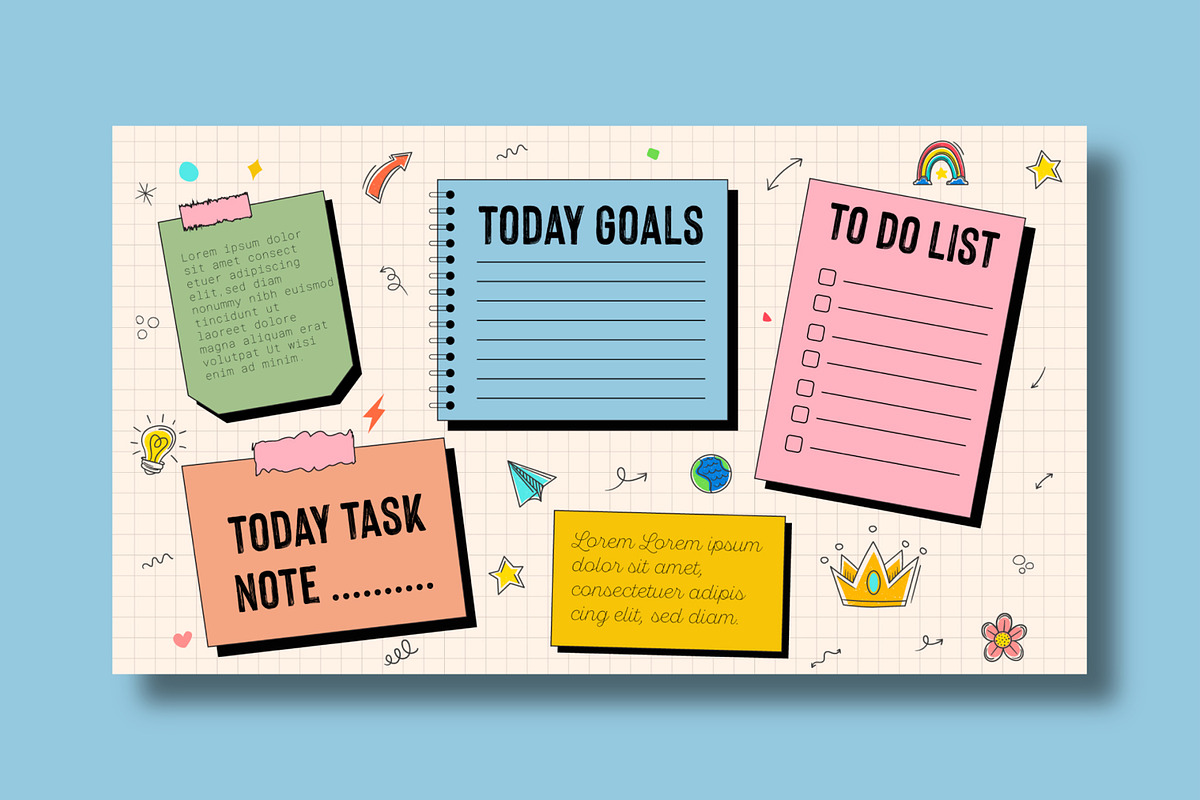 Collage Style Notebook Planner preview 2