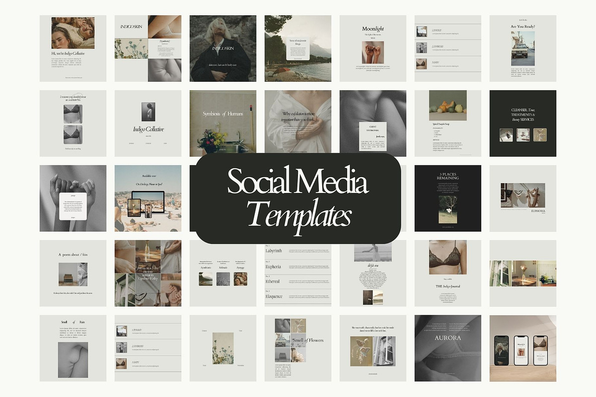 Femme Fatale Social Media Templates, a Social Media Template by Rational Mood (Photo 1 of 6)