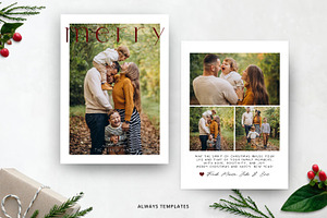 Christmas Card Template CC114