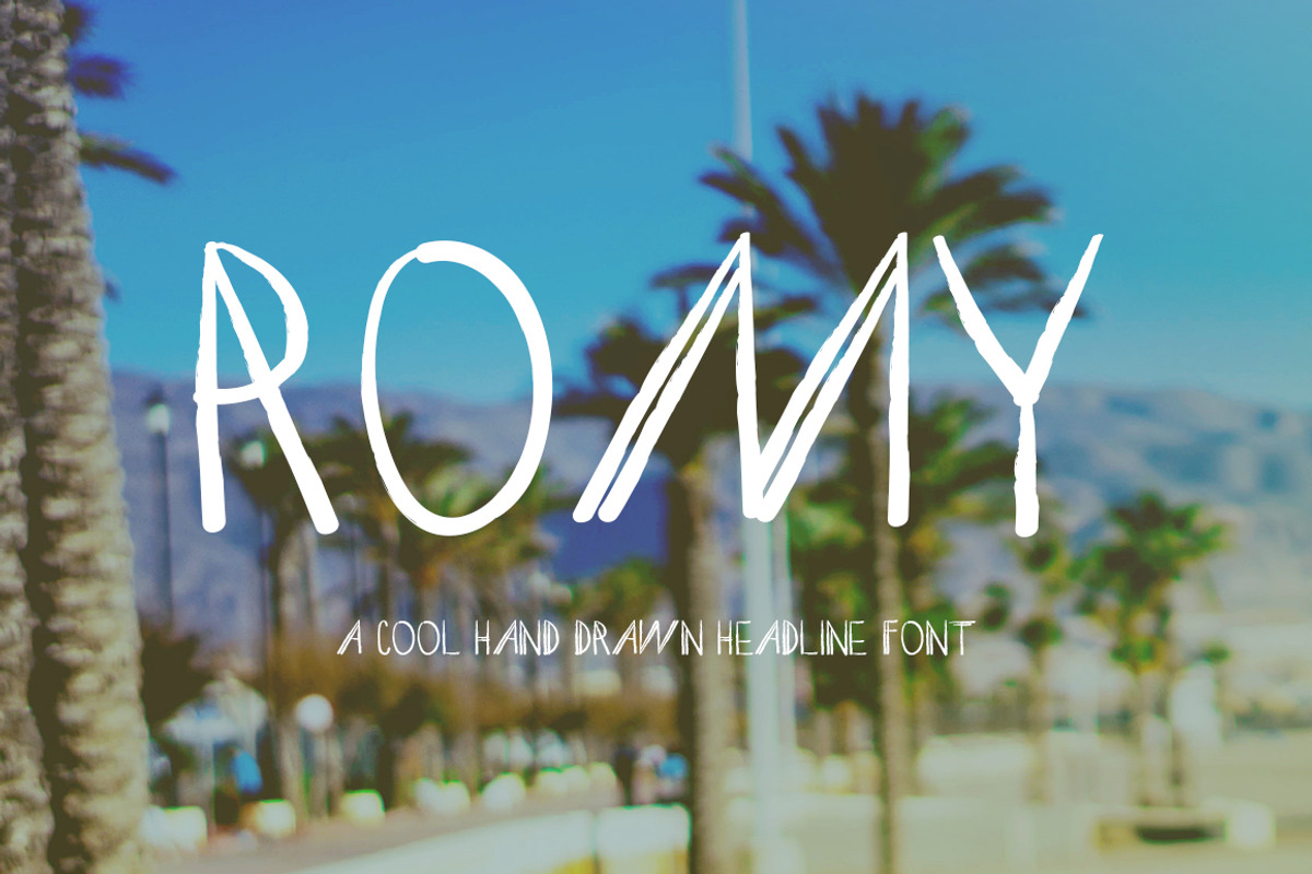 ROMY Headline Font preview 2